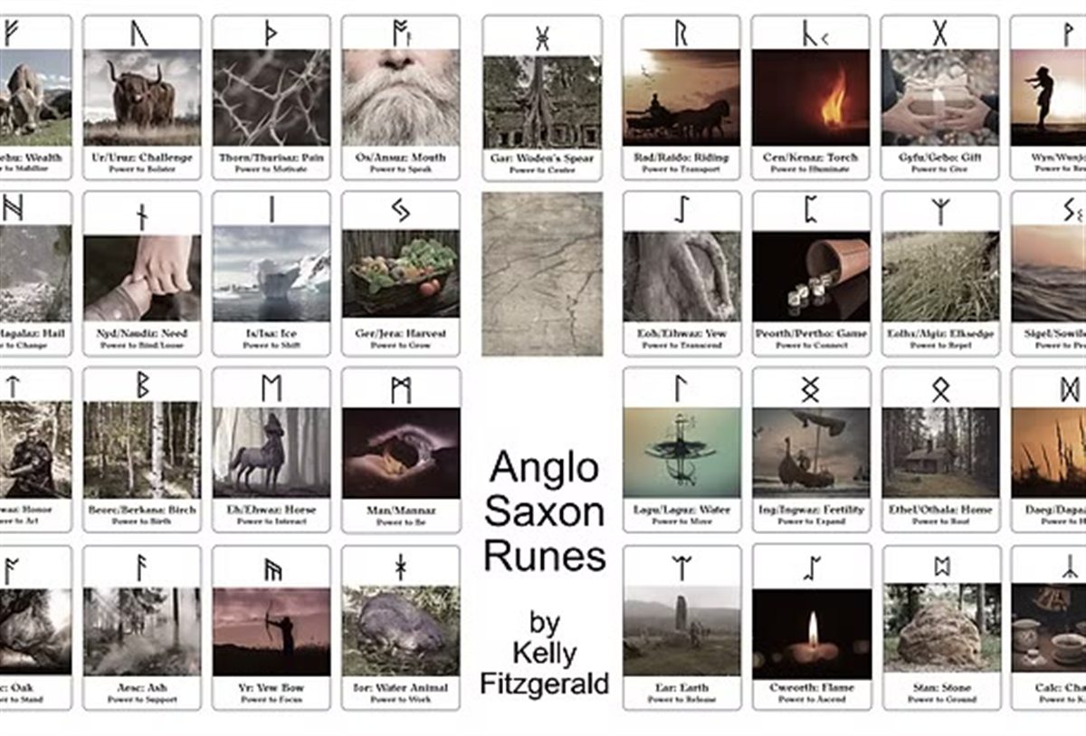 The Anglo Saxon Rune deck.